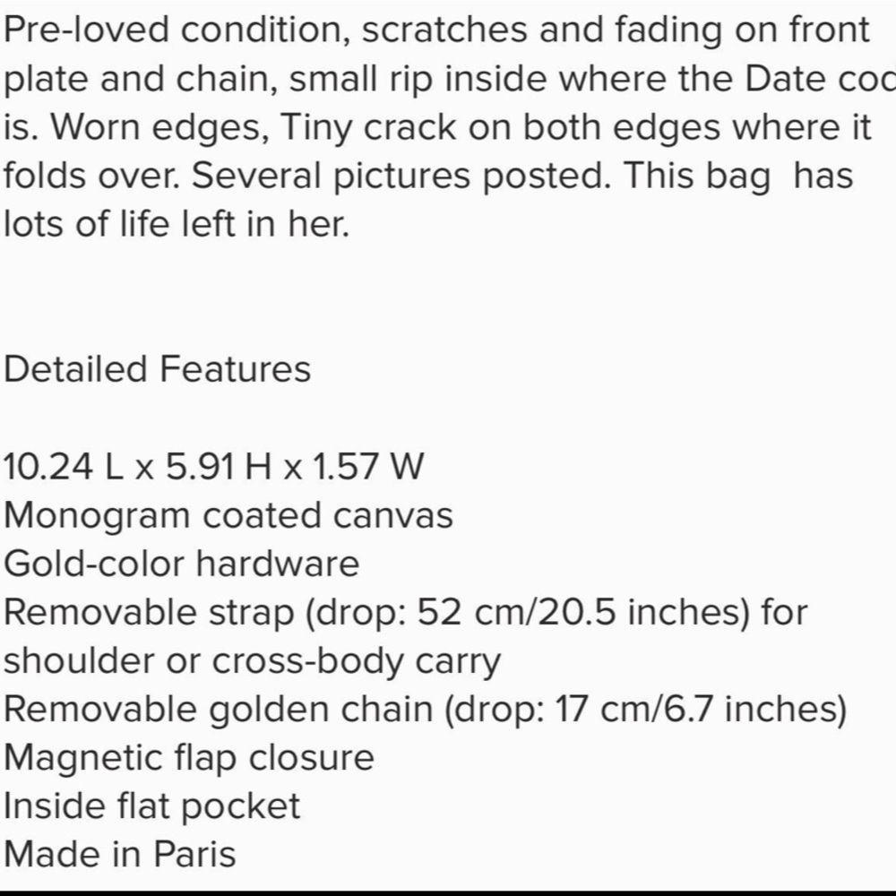 Authentic Louis Vuitton Favorite MM Crossbody bag - Picture 10 of 10